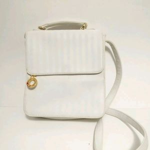 Vintage Nine West White Crossbody Purse